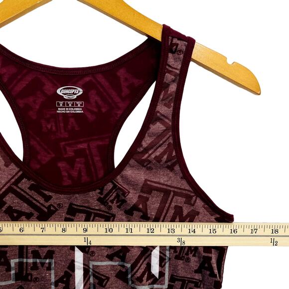 Texas A & M Concepts Sport Tank Top Womens Size Medium Maroon Razorback Active - Picture 8 of 9